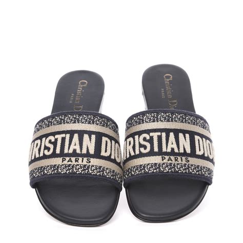 christian dior men's slides|dior dway slide deep blue.